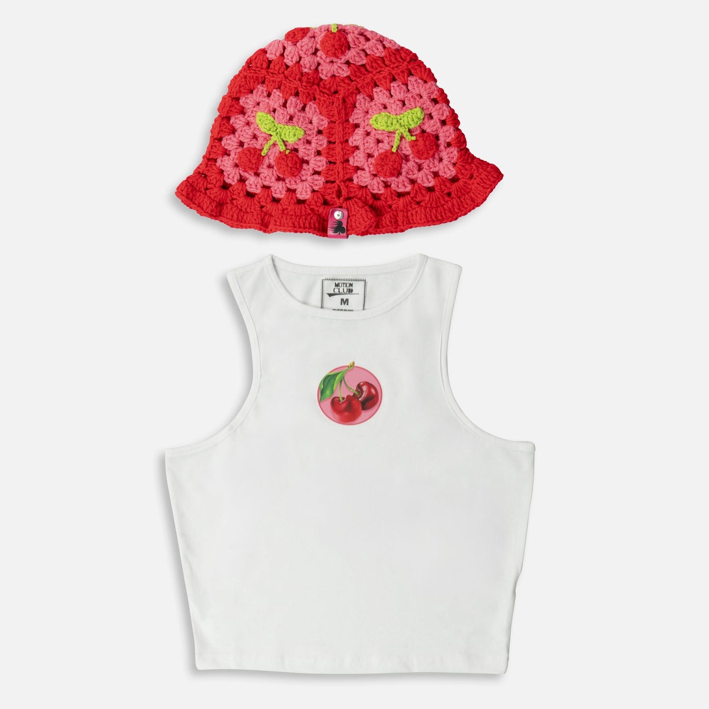 CHERRY CROCHET HAT